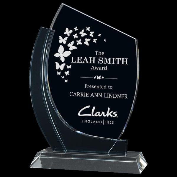 Hampton crystal award 7 3/4–9 inch