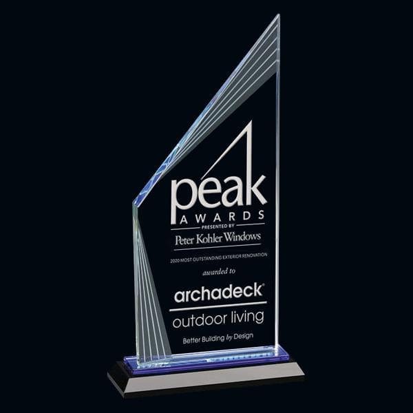 Key Largo crystal award 4 3/8 inch