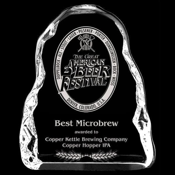 Oslo crystal award 4 5/8 inch–6 5/8 inch