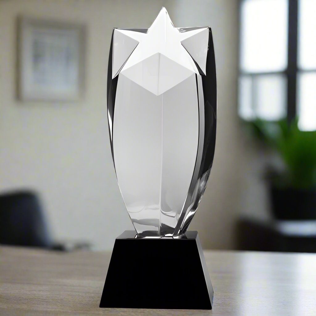 Regal Ascending Star crystal award 8–9 inch
