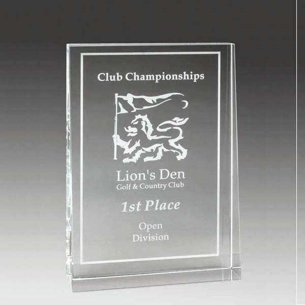 Regal Tapered Block crystal award 6–7 inch