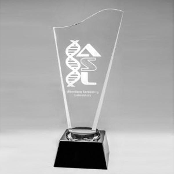 Crystal Award - Regal Series - Wave (A3552) - Quest Awards