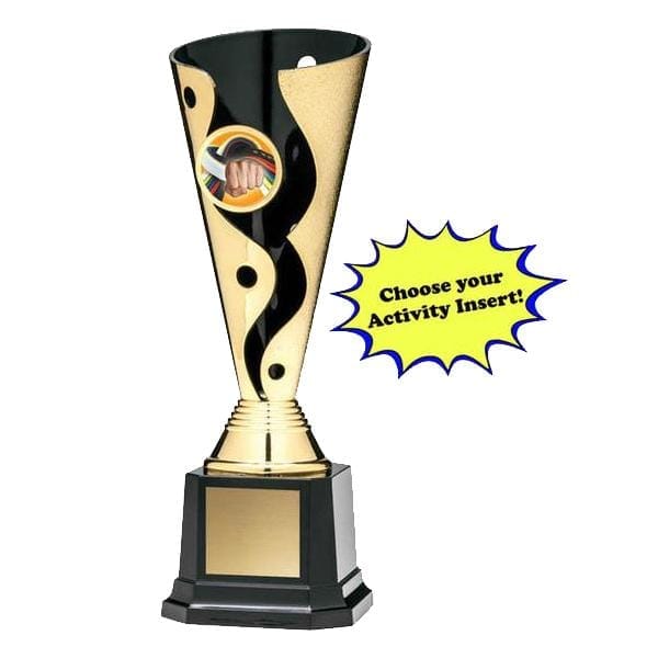 Economy Cyclone Gold/Black Cups 7–8 inch