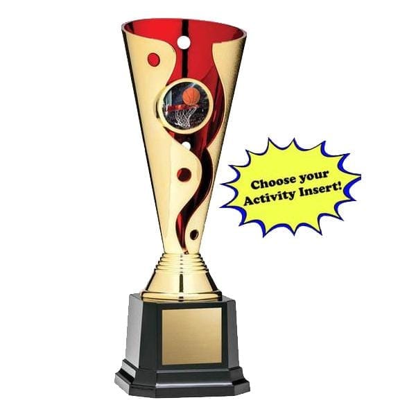 Economy Cyclone Gold/Red Cups 7–9 inch