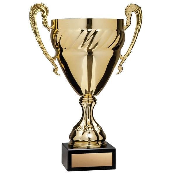 Metal Classic Euro Fancy gold Cups 9 inch–15 3/4 inch