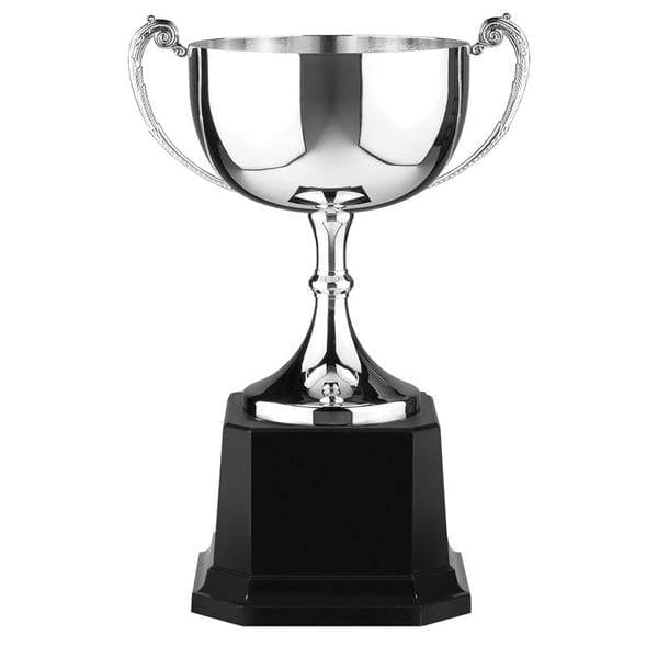 Nickel Plated Wide silver Endurance cup on black base