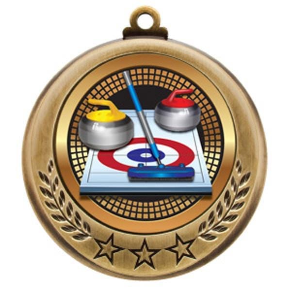 Curling Spectrum medallion 2 3/4 inch
