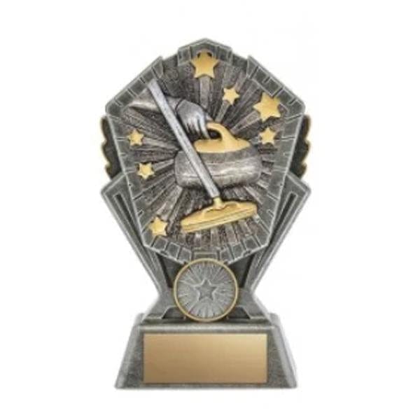 Curling Cosmos trophy 6–8 inch