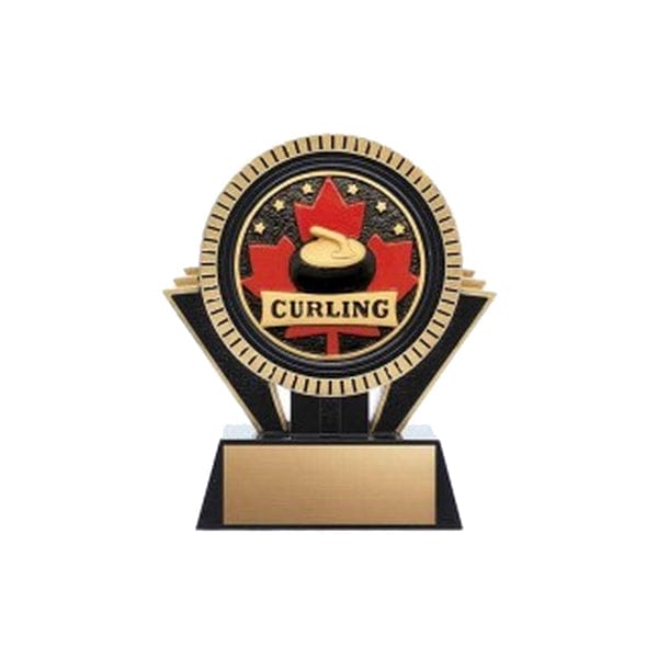 Curling Trophy - Patriot Series (A6136) Achievement Quest Awards - Trophy