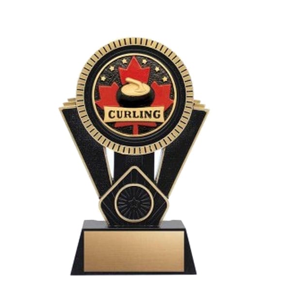 Curling Trophy - Patriot Series (A6136) Achievement Quest Awards - Trophy