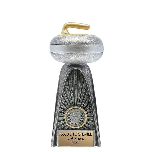 Curling Trophy - Spotlight Series (A3669) Curling Quest Awards - Trophy