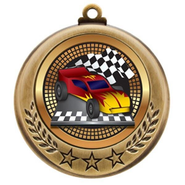 Pinewood Derby Spectrum medallion 2 3/4 inch
