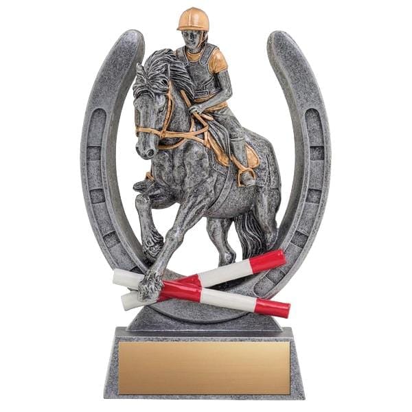 Pinnacle equestrian horse trophy