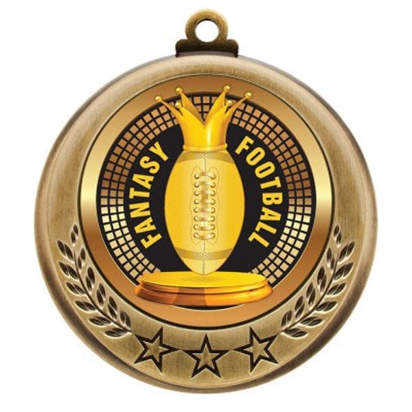 Football Spectrum Fantasy medallion 2 3/4 inch
