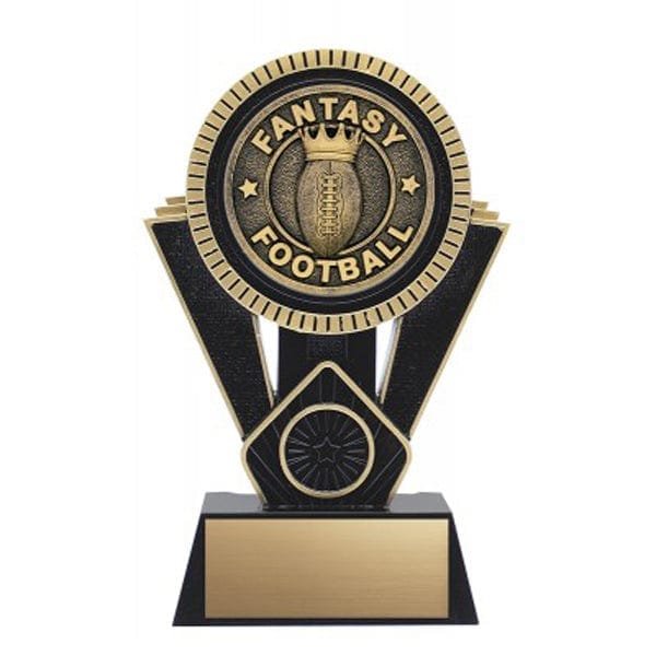 Football Apex black Fantasy trophy 7 inch