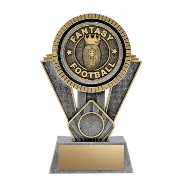 Football Apex silver Fantasy trophy 7 inch