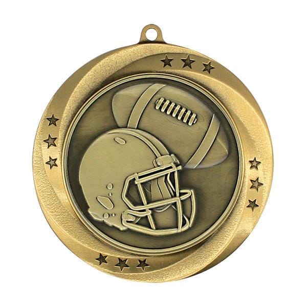 Football Matrix medallion 2 3/4 inch