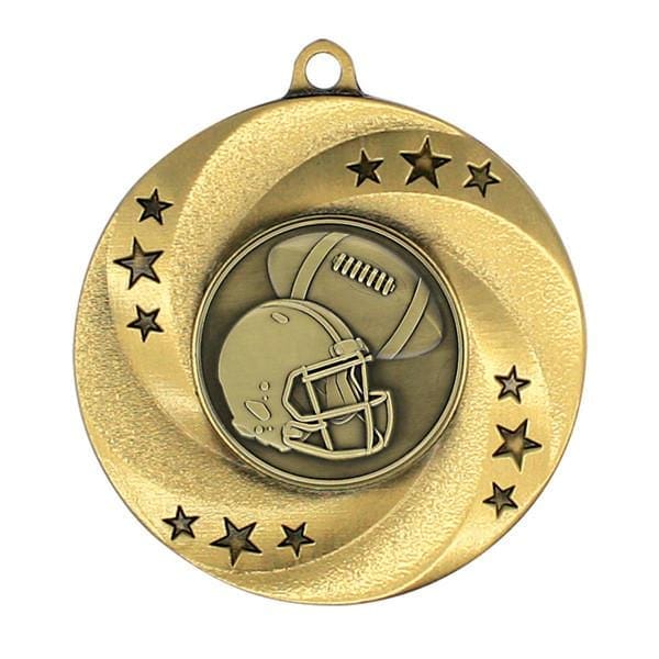 Football Matrix medallion 2 inch