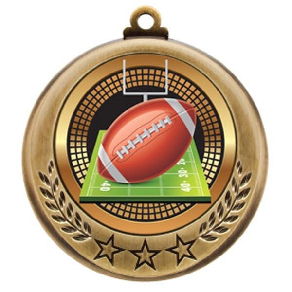 Football Spectrum medallion 2 3/4 inch