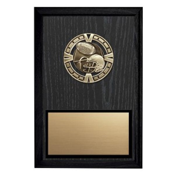 Football Varsity medal plaque 5 inchx7 inch