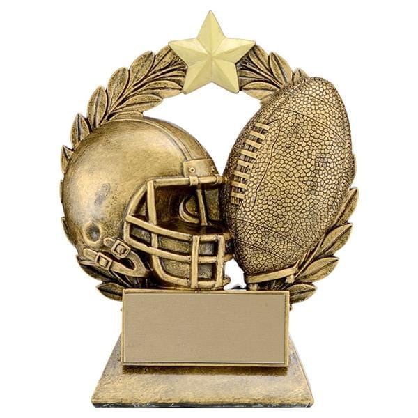 Football Garland trophy 5 1/4 inch–6 1/4 inch