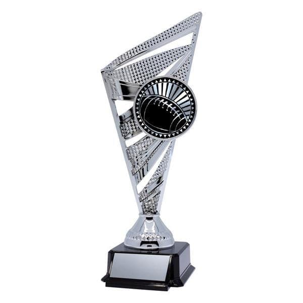 Football Solar silver trophy