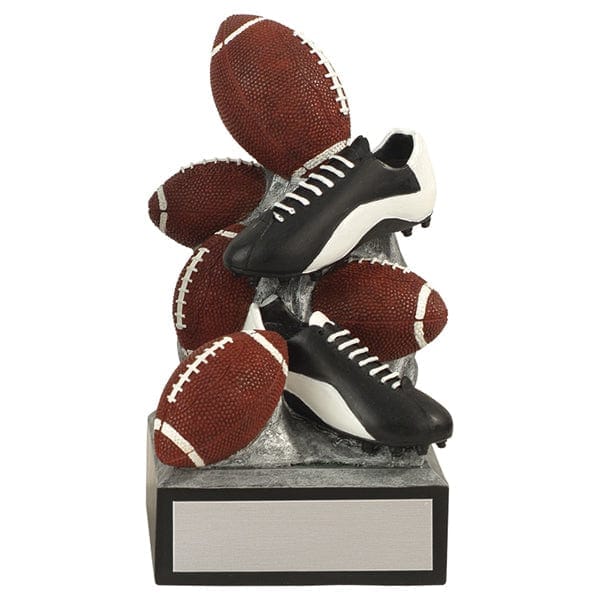 Football Stacked Footballs trophy