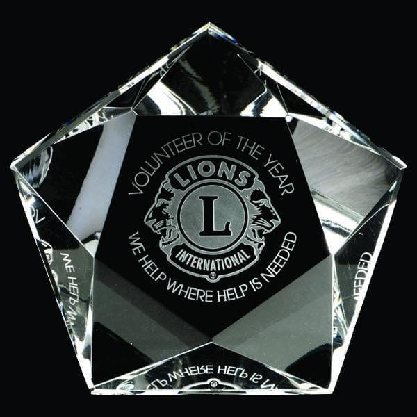 Giftware - Crystal Star Paperweight (A3361) - Quest Awards