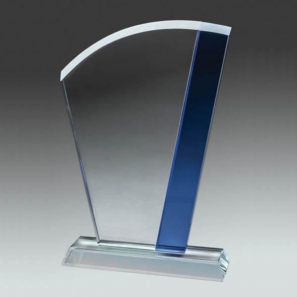 Aqua Arc glass award 7 3/4 inch–8 1/2 inch