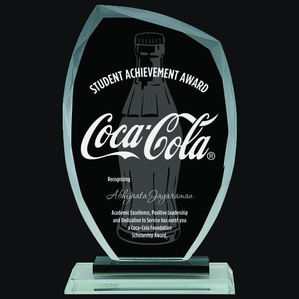 Prestige glass award 7 1/2 inch–9 3/4 inch