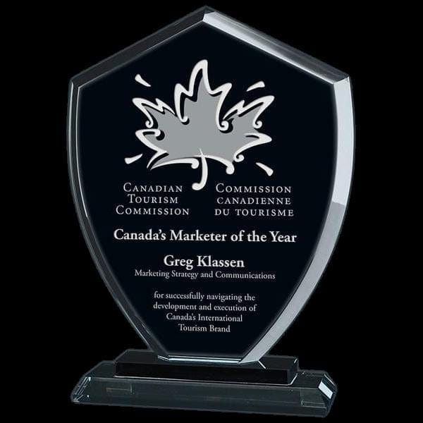 Conquest glass award 6 1/2 inch–9 1/4 inch