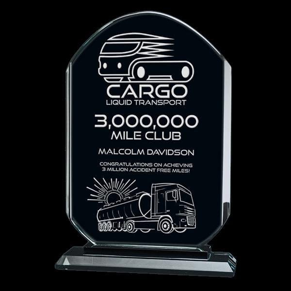 Eclipse glass award 4 1/2 inch–5 1/4 inch