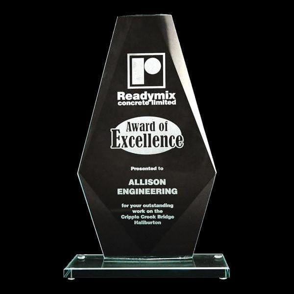 Glass Jade Award - Coulton Glass (A2544) - Quest Awards