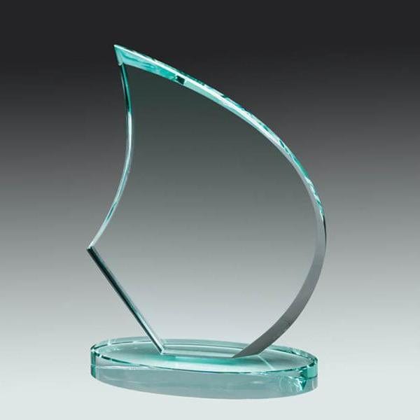 Glass Jade Award - Premium Prestige Series - Sail (A2549) - Quest Awards