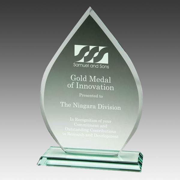 Teardrop with Stand award 7 1/2–9 inch