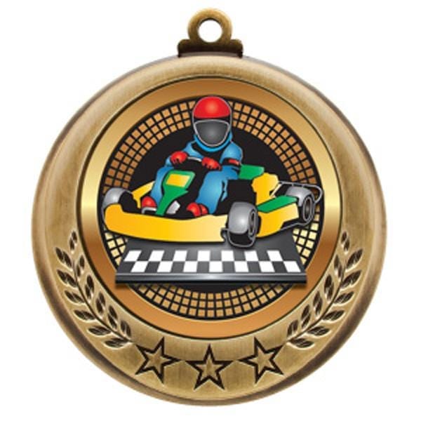 Racing Go Kart medallion Spectrum 2 3/4 inch