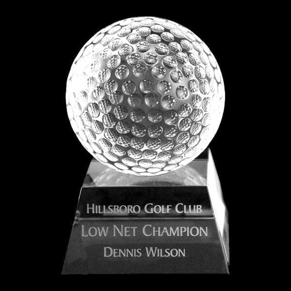 Golf Springdale crystal award