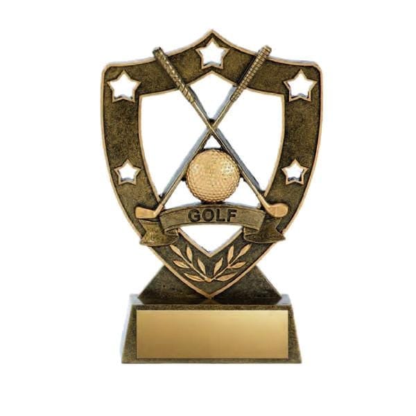 Golf Star Shield trophy 6–8 inch