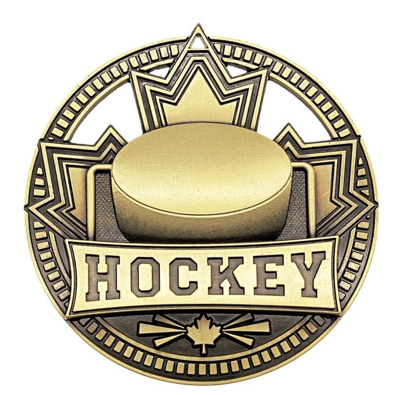 Hockey medallion Patriot Sport 2 3/4 inch – gold