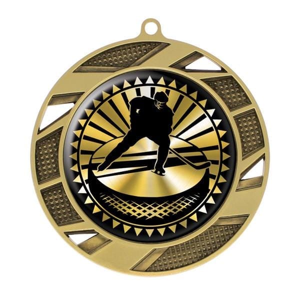 Hockey Solar medal 2 3/4 inch – gold