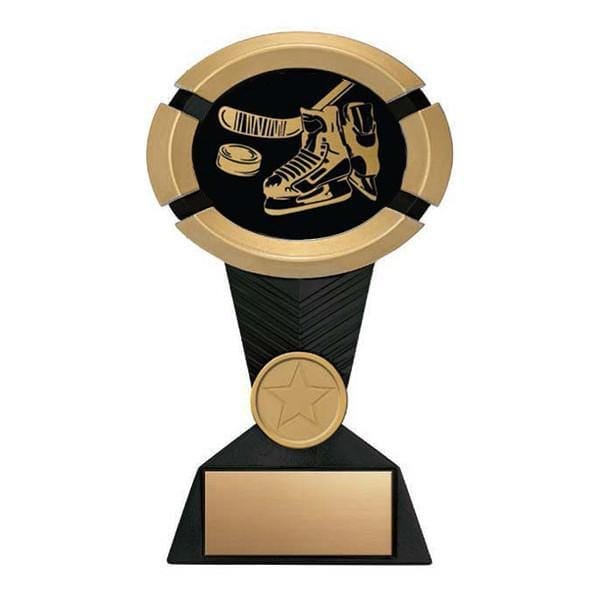 Hockey Impact black and gold trophy 5–7 inch
