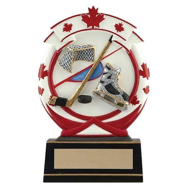 Hockey Maple Leaf trophy 5 1/2 inch–6 1/2 inch