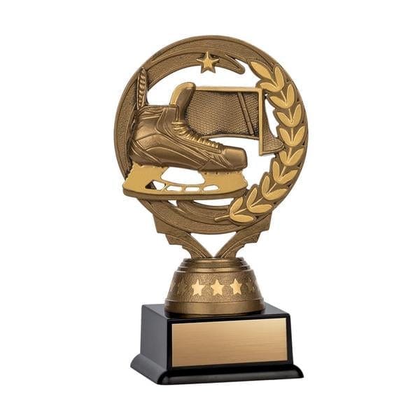 Hockey Nexus Antique gold trophy 5 1/2 inch–6 1/2 inch