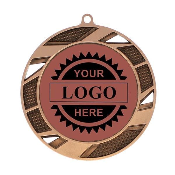 Solar logo insert medal 2 1/2 inch