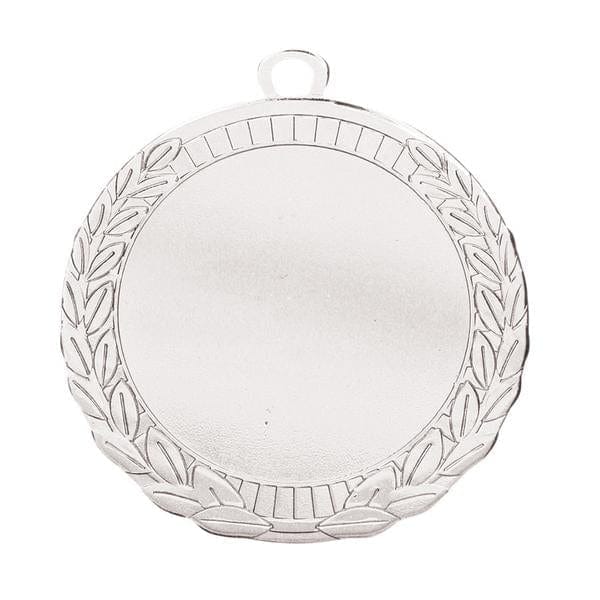 SILVER Iron Wreath Border Logo insert medal 2 5/8 inch