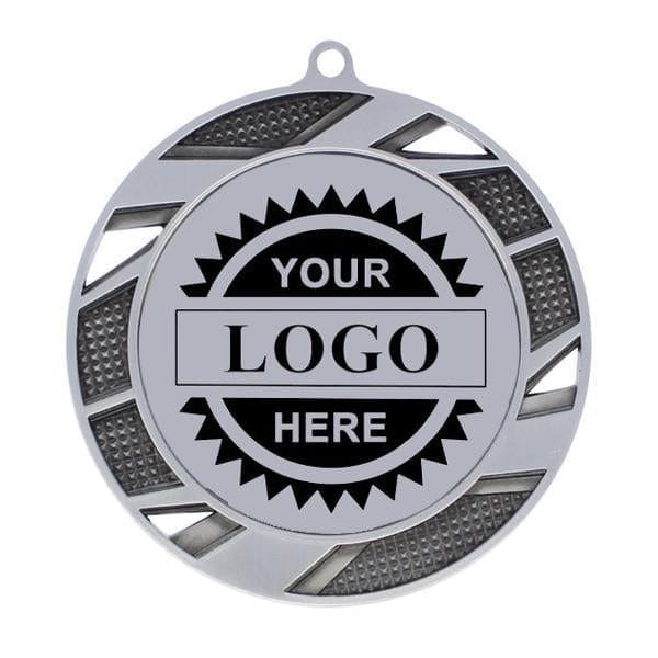 Solar logo insert medal 2 1/2 inch