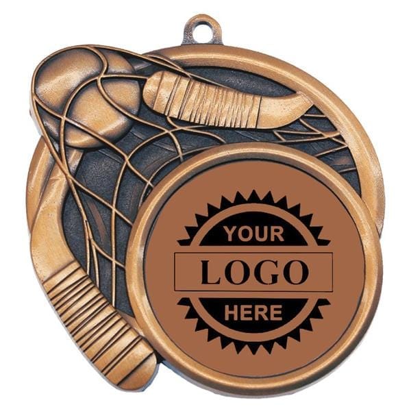 Ball Hockey bronze Logo insert medallion 2 1/2 inch