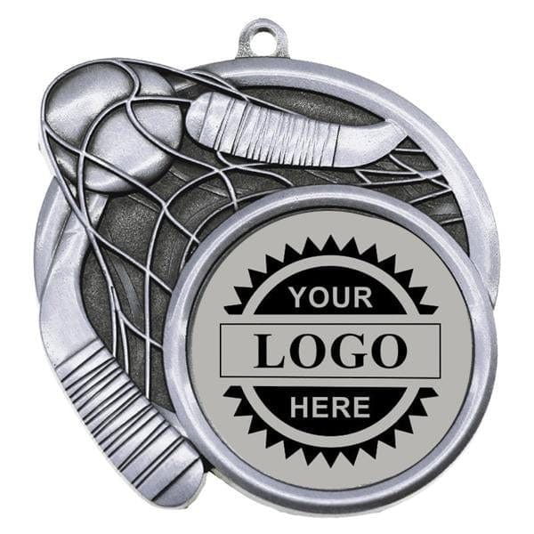 Ball Hockey silver Logo insert medallion 2 1/2 inch