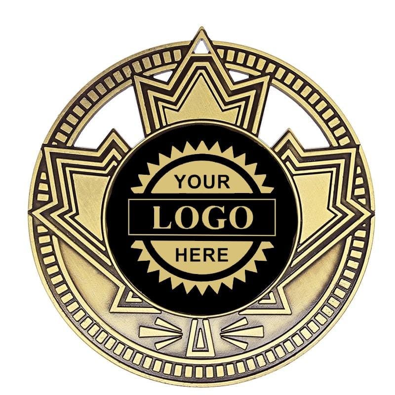 Patriot black with gold engraving Logo insert medallion 2 3/4 inch