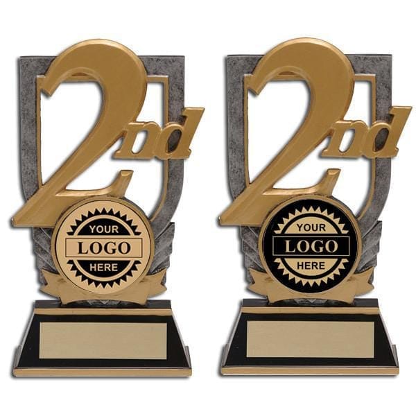 2nd Place Stand Logo insert trophy